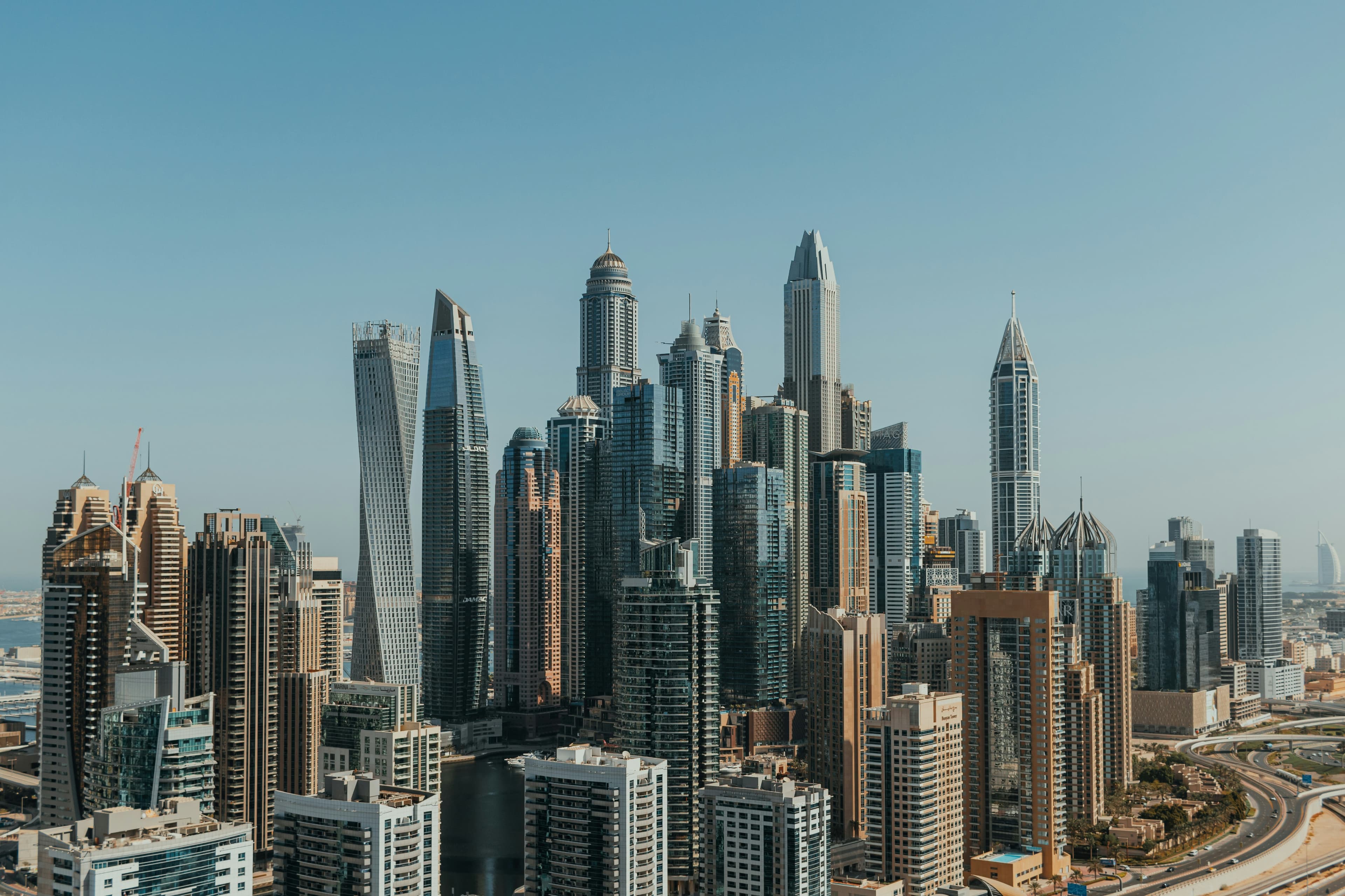 Dubai Skyline Background